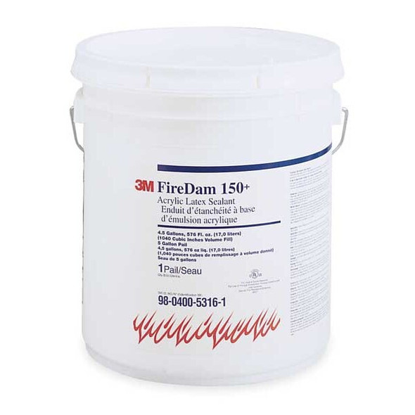 3m Fire Barrier Sealant Caulk,Pail,4.5 gal 150+