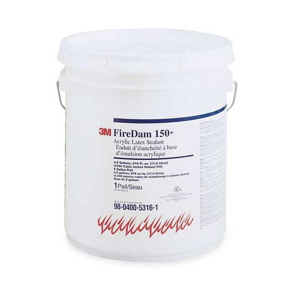 3m Fire Barrier Sealant Caulk,Pail,4.5 gal 150+