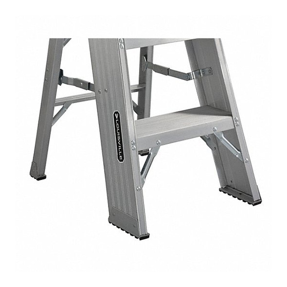 Louisville Step Stand,375 lb. Ld Cap.,Aluminum AY8003