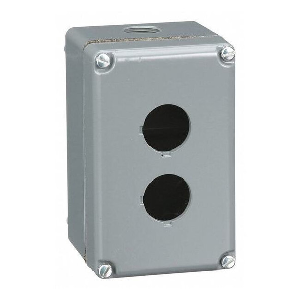 Schneider Electric PushButtonEnclosure,30mm,2Holes,Alum 9001KY2