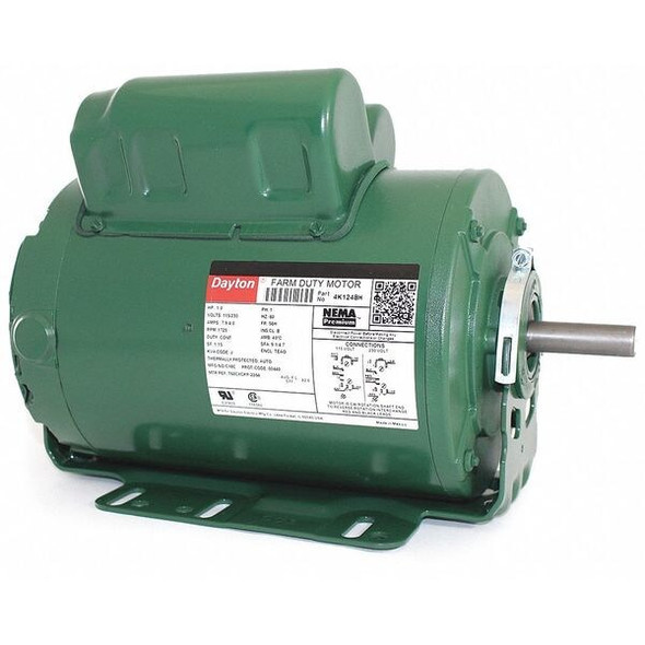 Dayton Farm Duty Mtr,CS-CR,TEAO,1HP,1725rpm 4K124 Dayton Farm Duty Mtr,CS-CR,TEAO,1HP,1725rpm 4K124