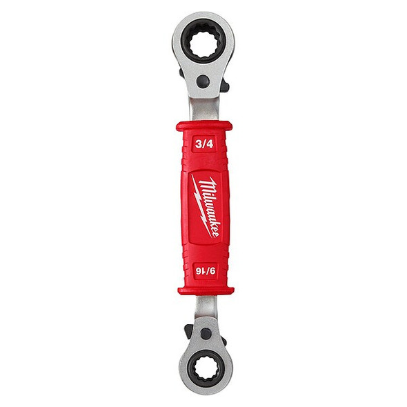 Milwaukee Tool Linemans 4in1 Insulated Ratcheting Box Wrench 48-22-9212