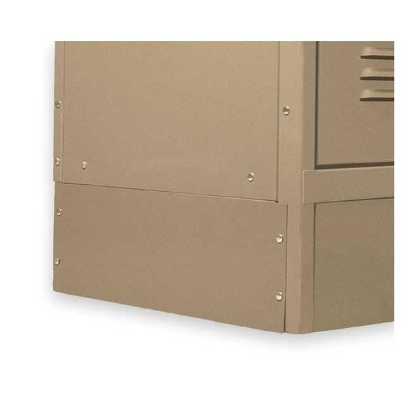 Manufacturer Varies Locker End Base,D 12 In,H 6 In,Tan 2HFP1