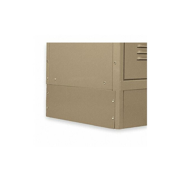 Manufacturer Varies Locker End Base,D 12 In,H 6 In,Tan 2HFP1