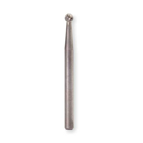 Widia Carbide Bur,Ball,3/8",Single Cut,SD-03 M40334