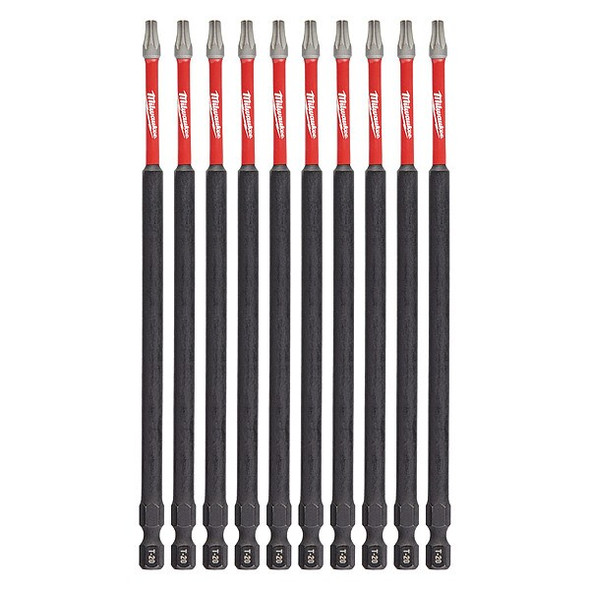 Milwaukee Tool 6 in. TORX T15 SHOCKWAVE Impact Duty Power Bit (10 pk) 48-32-4244