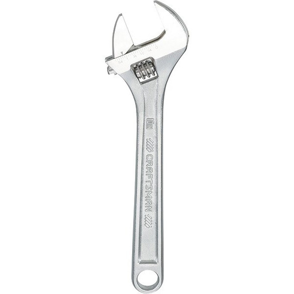 Craftsman Adj. Wrench,1 3/8" Jaw Capacity,10" L CMMT81623