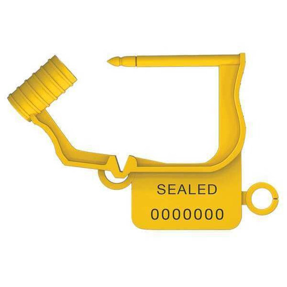 Universeal Padlock Seals,Yellow,Plastic,PK50 UFLEX YELLOW50 Universeal Padlock Seals,Yellow,Plastic,PK50 UFLEX YELLOW50