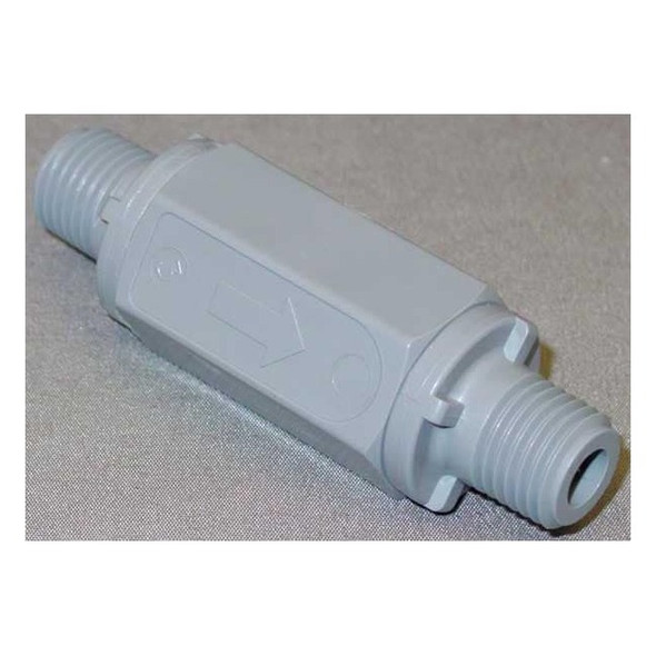 1/4" MNPT Gray PVC Ball Cone Spring Check Valve