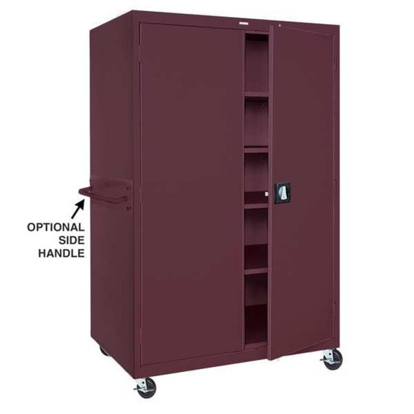 Heavy Duty Mobile Welded Steel Storage Cabinet, 36x24x72, Dove Gray  TA4R362472-05