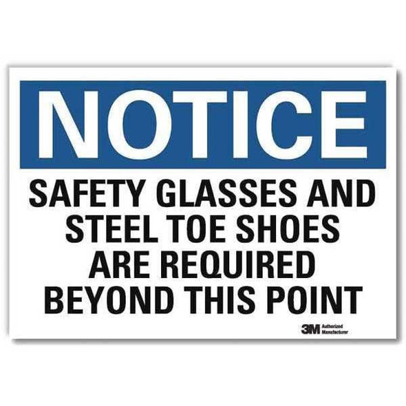 Lyle NoticeSign, ReflecSelfAdhVinyl, 10inWx7inH, U5-1496-RD_10X7 U5-1496-RD_10X7