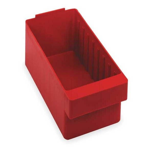 Quantum Storage Systems Drawer Bin,Red,Polystyrene,4 5/8 in QED601RD Quantum Storage Systems Drawer Bin,Red,Polystyrene,4 5/8 in QED601RD