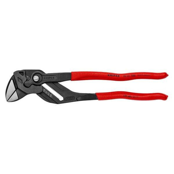 12.2 in Pliers Wrench / 86 01 series Black Pliers Wrench Smooth, Plastic Grip