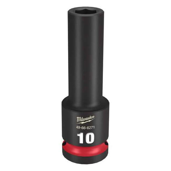 10mm SHOCKWAVE Impact Duty 1/2 in. Drive Deep Well 6 Point Impact Socket