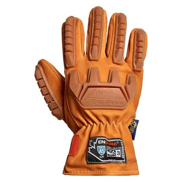 Endura Work Gloves,Drivers,2XL,Leather,PR 378GKG4P-2XL