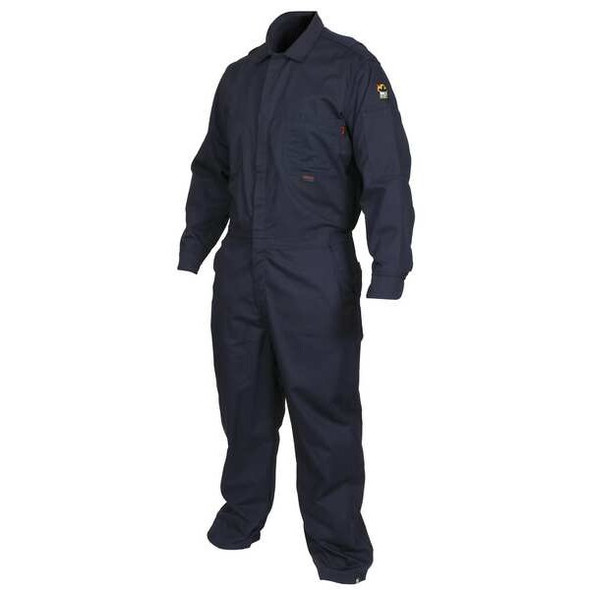 Coverall, 8.7 cal/sq cm ATPV, L, MaxComfort(TM), Snap Closure, Zipper Closure