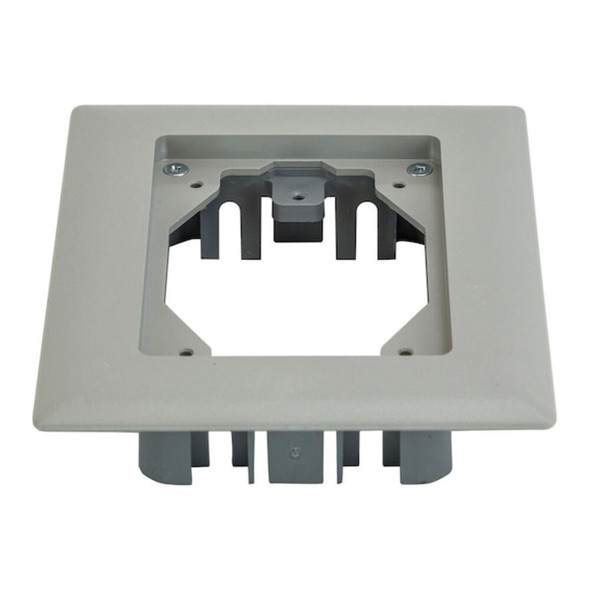 Floor Sub-Plate, Floor Box Type, 1 Gang, PVC  PFBRFGY1