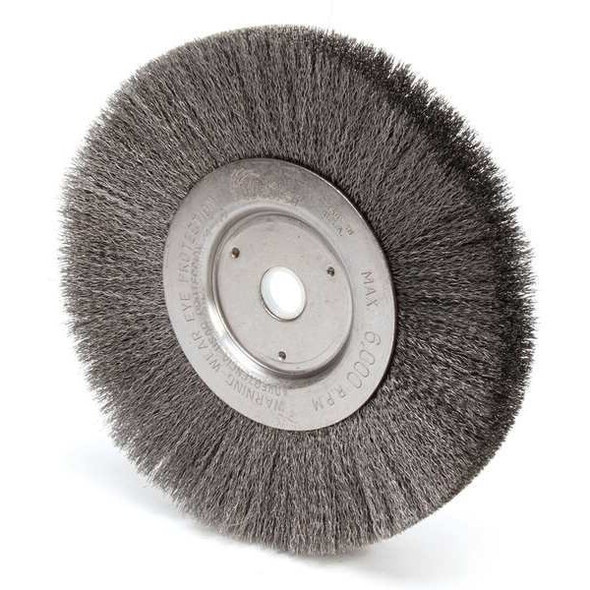Weiler Crimped Wire Wheel Wire Brush, Arbor 93119