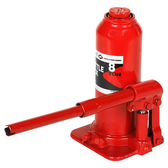 American Forge & Foundry Bottle Jack,8 ton,Max Lift 18" H 3608