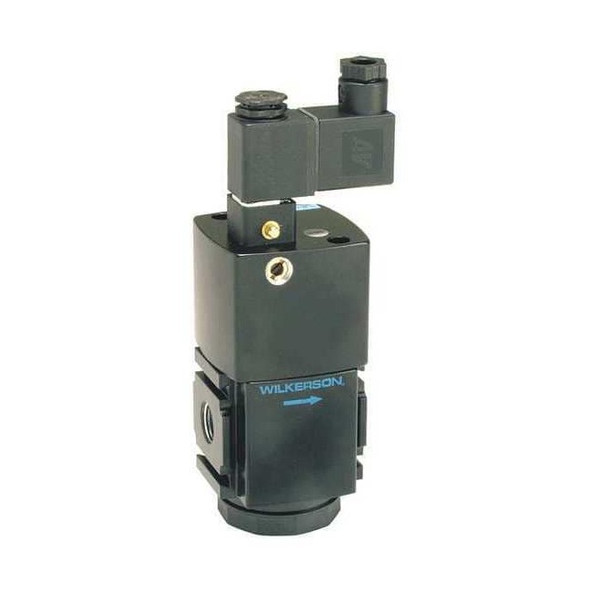 Wilkerson Emergency Stop Valve, E28 Series, 3/8 in Pipe Size E28-03-EC00