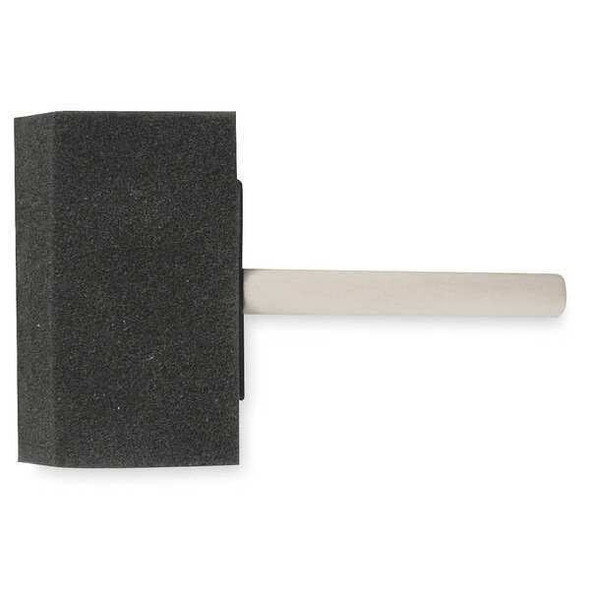 4" Flat Sash Soft, Foam Bristle, Paint Brush, Unfinished Wood Handle