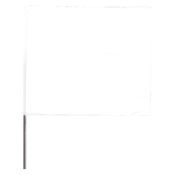 Marking Flag, Vinyl, 15" Wire Staffs, Solid, 15" L., 100 PK