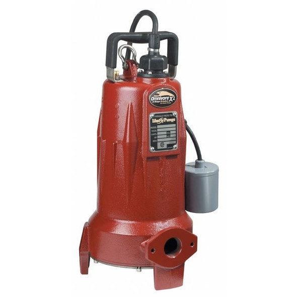 Liberty Pumps Grinder Pump, 25 ft, Single, 208/230V AC LSGX202M