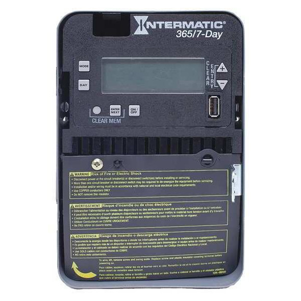 Intermatic Electronic Timer, Gray, Metal ET2715C
