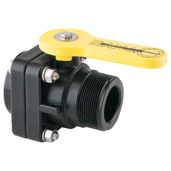 Banjo Manual 2-Way Ball Valve,NPT,Polypro VSMT200