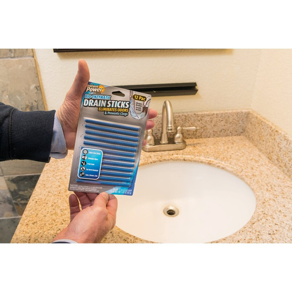 Instant Power Bio-Enzymatic Sticks Drain Cleaner (12-Pack) 1507 479422