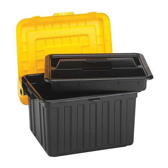 Durabilt AttachedLidTote,23.625inL,19inW,Black 0441GRBKYL.02
