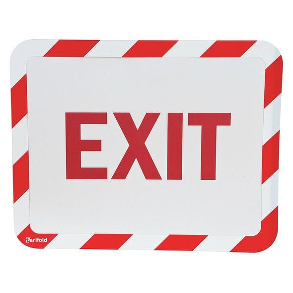 Tarifold Sign Holder,Magnetic,Exit,PK2 P194943EX