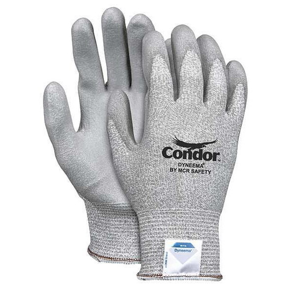 Cut Resistant Coated Gloves, Cut Level A2 ,Dipped ,Polyurethane ,Smooth ,M 1 PR