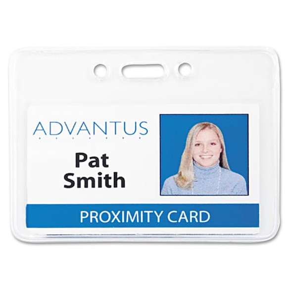 Advantus Proximity ID Badge Holder,Horizon,PK50 75450