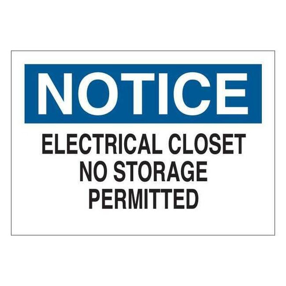 Manufacturer Varies Notice Sign, 7 in H, 10 in W, Vinyl, English, 34GM62 34GM62