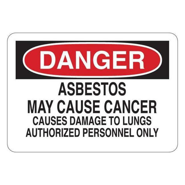 Condor Danger Sign, 7 in H, 10 in W, Vinyl, English, 34GM27 34GM27