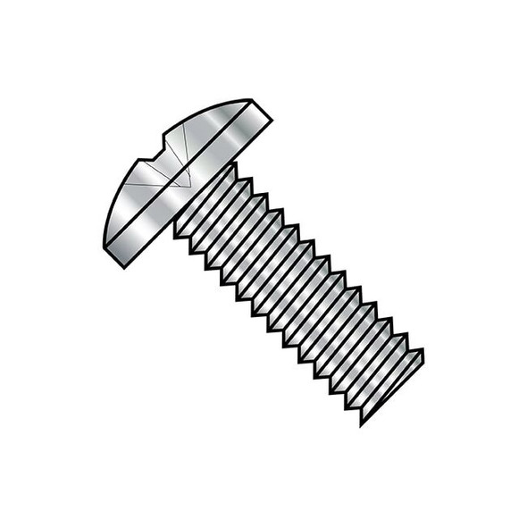 #12-24 x 1 in Phillips Binding Machine Screw, Plain Steel, 2000 PK