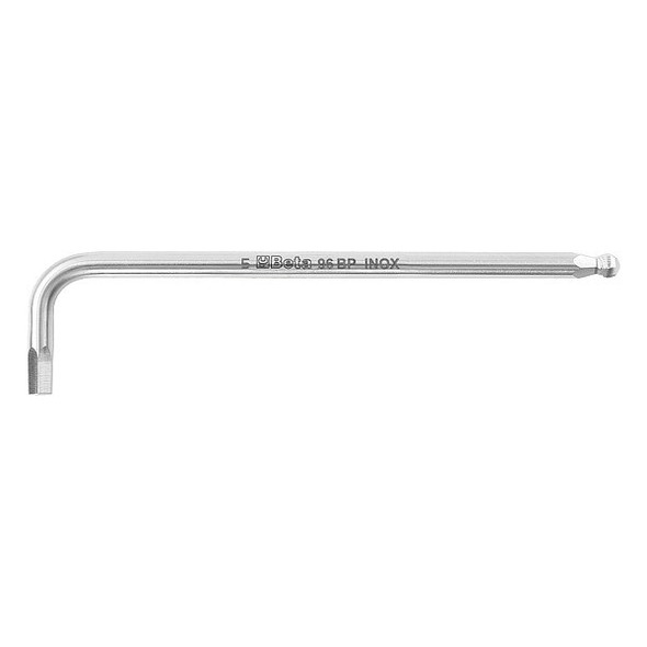 Metric Plain Ball Hex Key Hex Key, 10 mm Tip Size, 7 1/2 in Long, 2 in Short