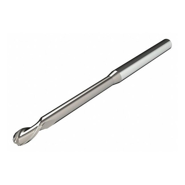 Micro 100 Ball End Mill,Uncoated,2-1/2" L,Carbide BEF-187-1000