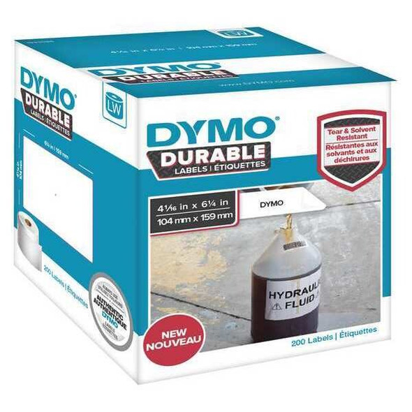 Dymo Label Tape,6-1/4" L,4-1/16" W 1933086