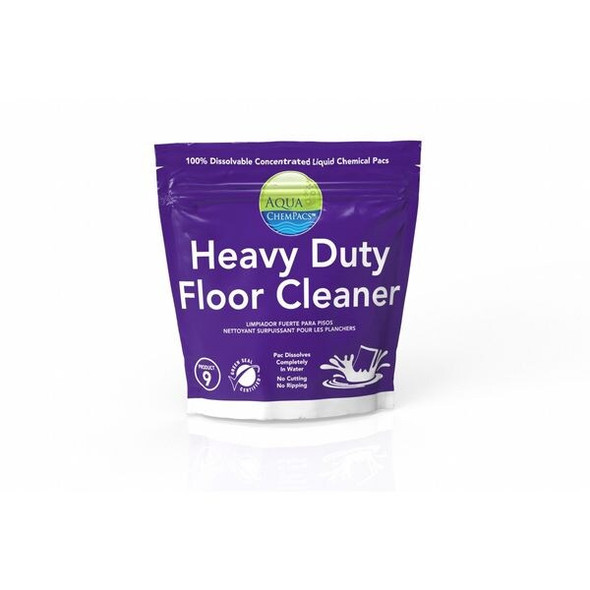 Aqua Chempacs Floor Cleaner,Liquid,Bucket,20 ct 4-0607