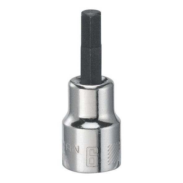 Craftsman Sockets, 3/8" Drive 6mm Hex Bit Socket, Metric 3/8" Drive CMMT42676