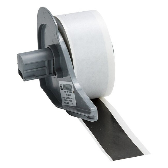 Brady ContinuousLabelStock,Black,Gloss,1inW M7C-1000-595-BK