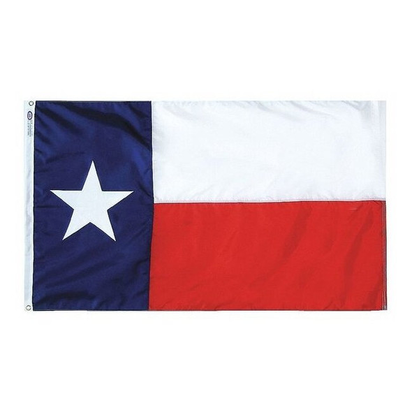 Annin Flagmakers State Flag,Texas,8ftH x 12ftW,200D Nylon 145284
