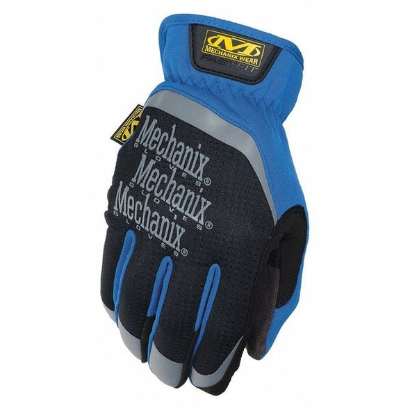 Mechanix Wear FastFit(R) Mechanics Gloves, Synthetic Leather Palm, TrekDry Back, 10, Blue MFF-03-010