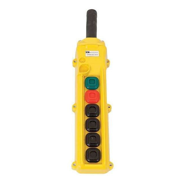 Kh Industries PendantCntrlStation,DeadEnd,6Buttn,Ylw CPH06-A2C-000A