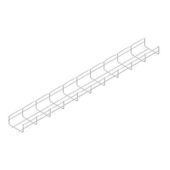 Cablofil Wire Mesh Cable Tray, 22 lb Capacity, Steel, Zinc Plated CF54/100EZ