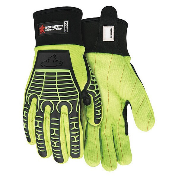 Mcr Safety Mechanics Glove,M,Full Finger,PR MC504M