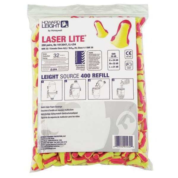 Honeywell Howard Leight Ear Plug Disp Refill,32dB,PairsPerPk2000 LL-LS4-REFILL