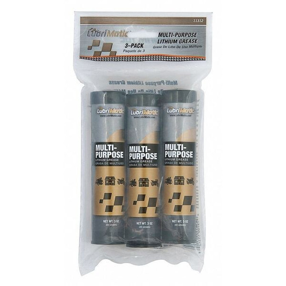 Lubrimatic Multipurpose Lubricant, 3 oz, Cartridge, Mineral, Black 11312